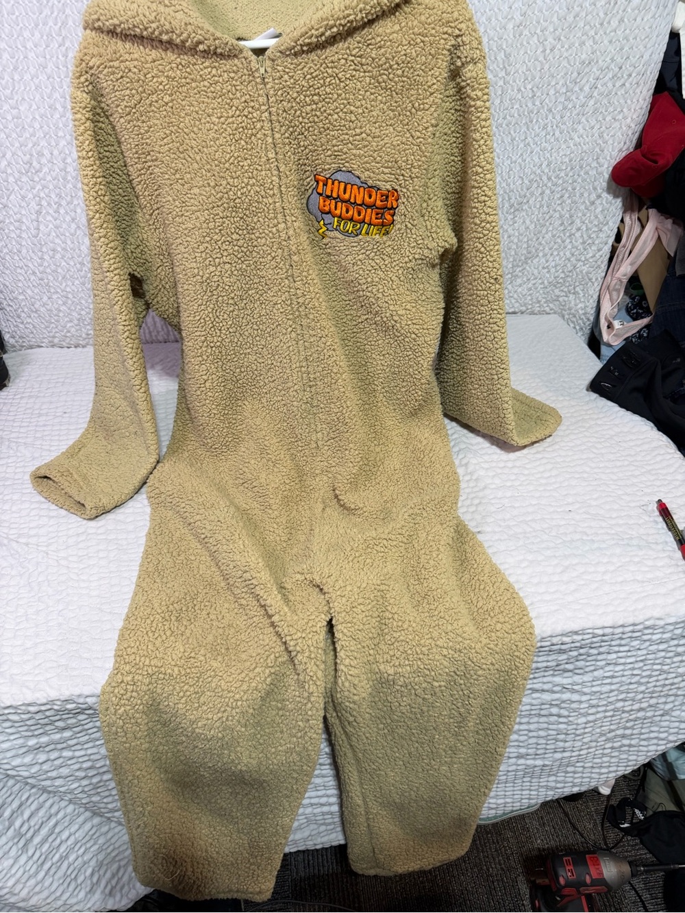 Olive Teddy Fleece thunder buddy large Ted 2 One-Piece